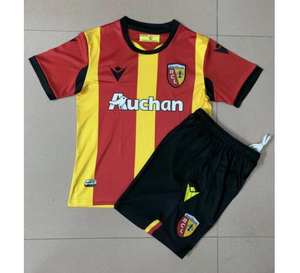 Kids RC Lens Home Soccer Kits Shirt with Shorts 2020/21